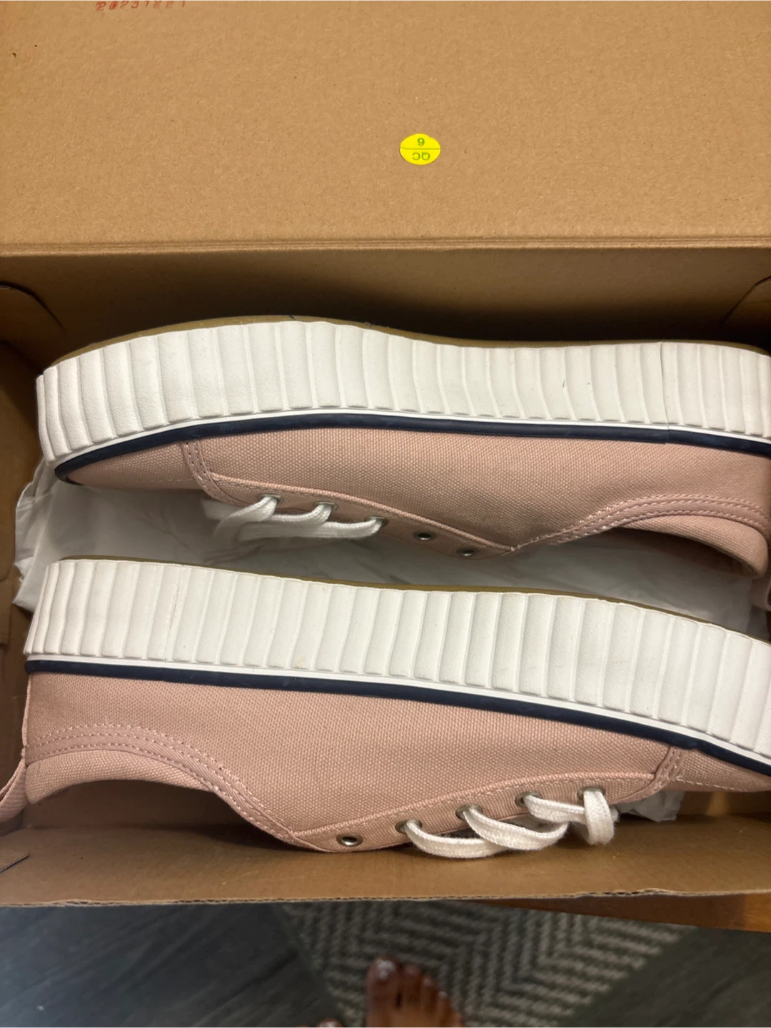 Sperry Pier Wave Platform Sneakers Rose Size 7.5