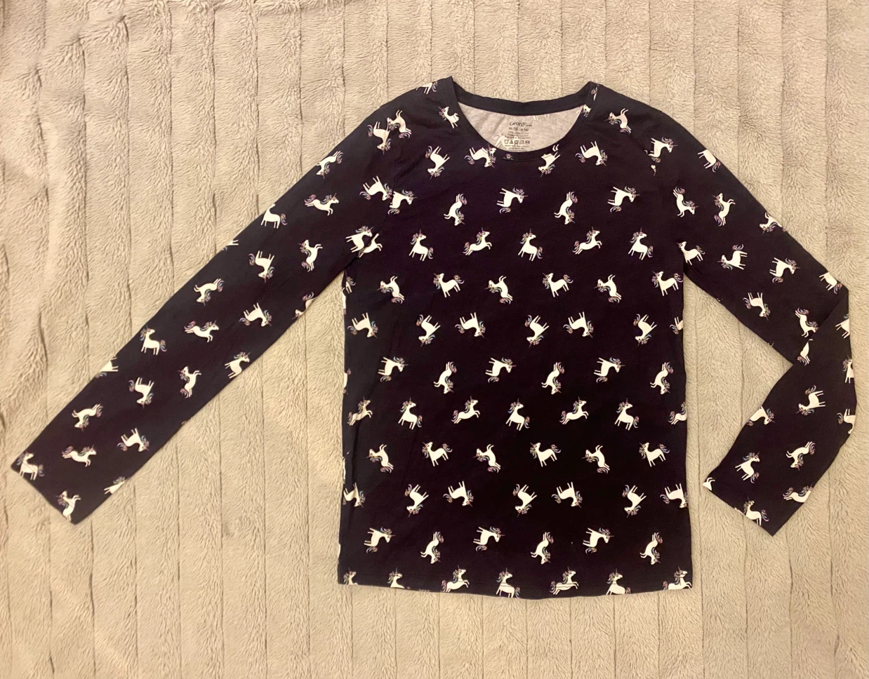 Girls unicorn long sleeve top