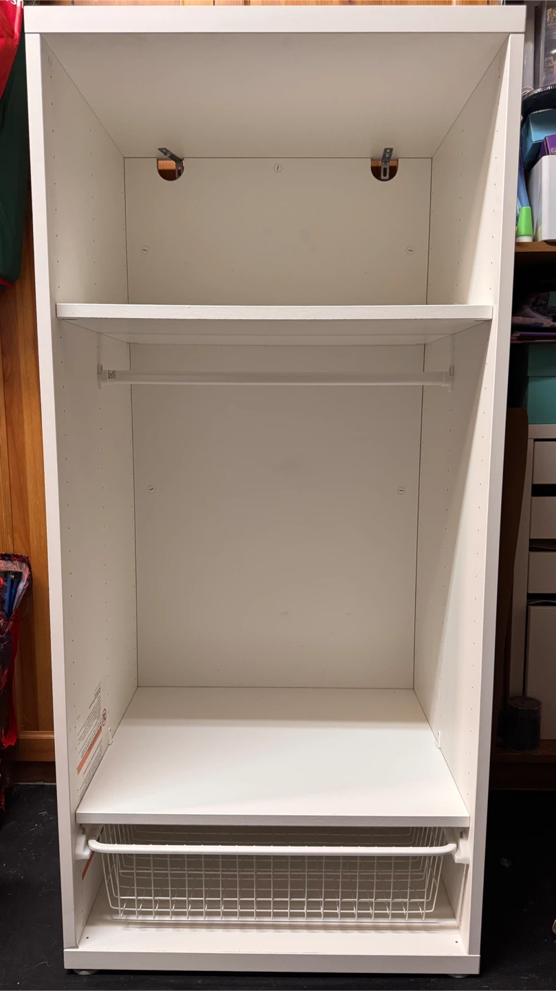 IKEA Kids wardrobe frame in white