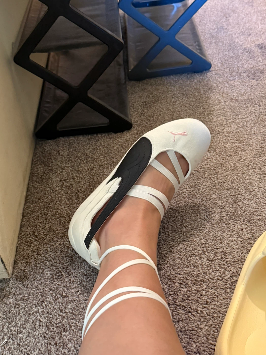 Puma H-Street ballerina flats in white and black - photo 5