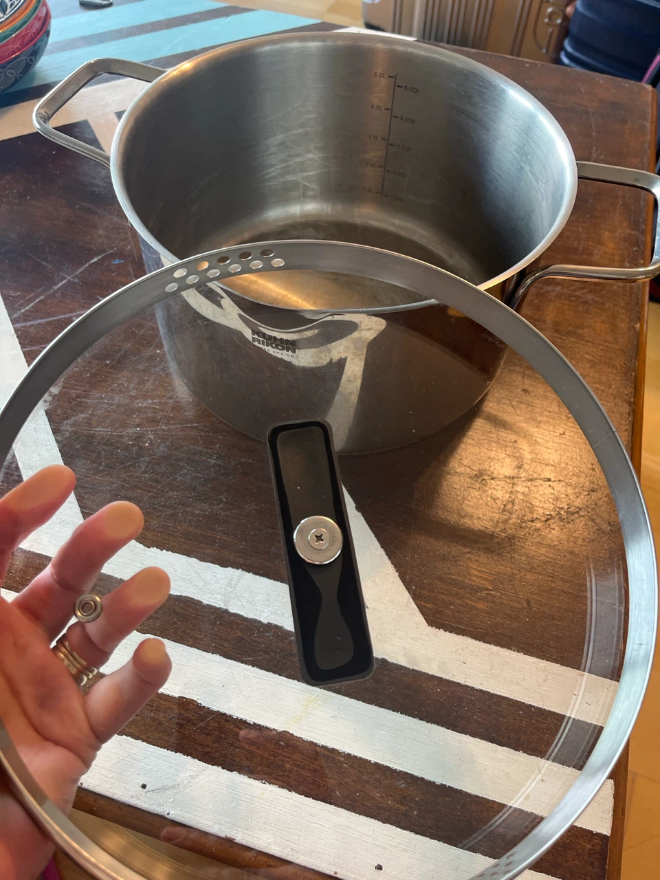 Kuhn Rikon Stainless Steel Pot with Lid - photo 3