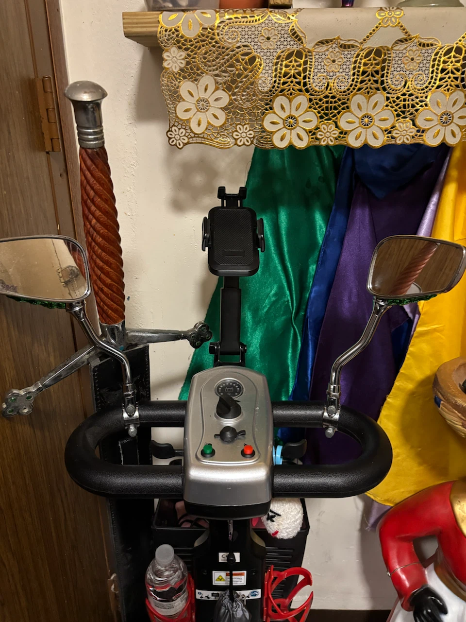 Electric Mobility Scooter with Water Bottle Holder