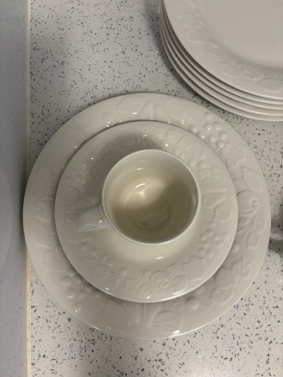 FULL SET of 6-Fruit Embossed Dinnerware - photo 2