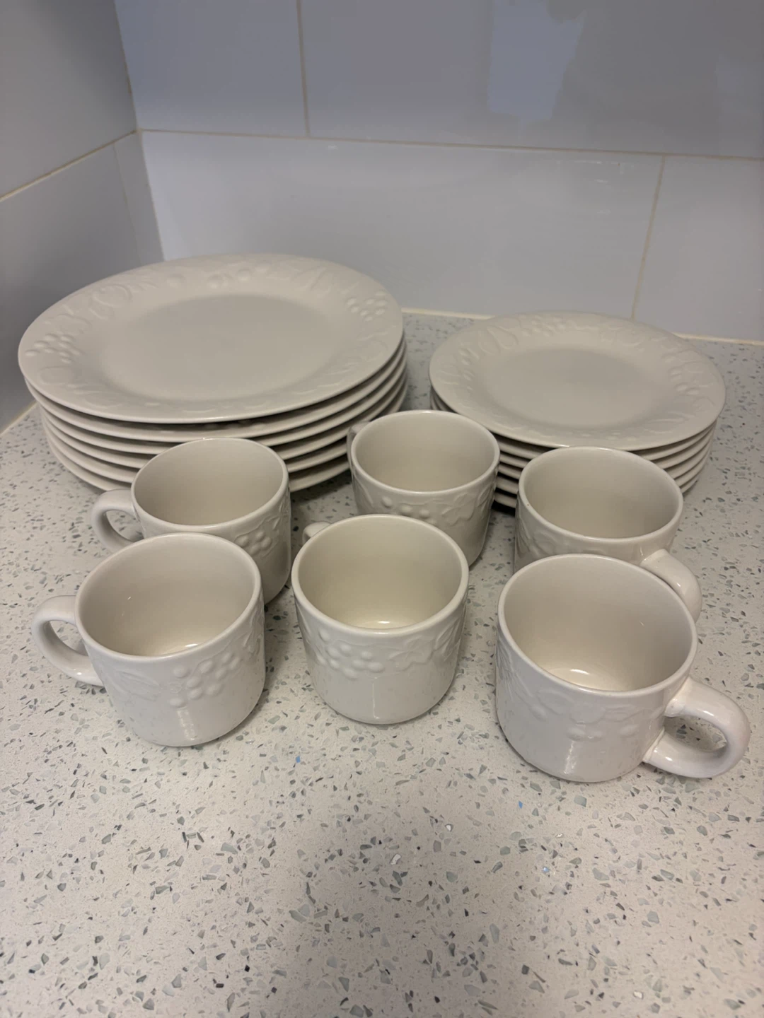 FULL SET of 6-Fruit Embossed Dinnerware - photo 3