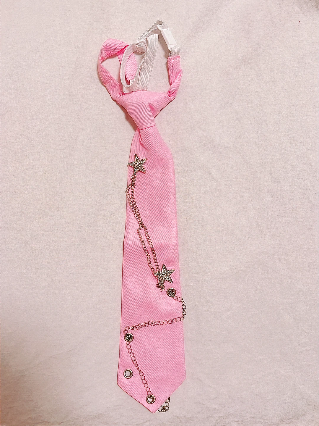Adjustable neckties with metal chains and charms - photo 5