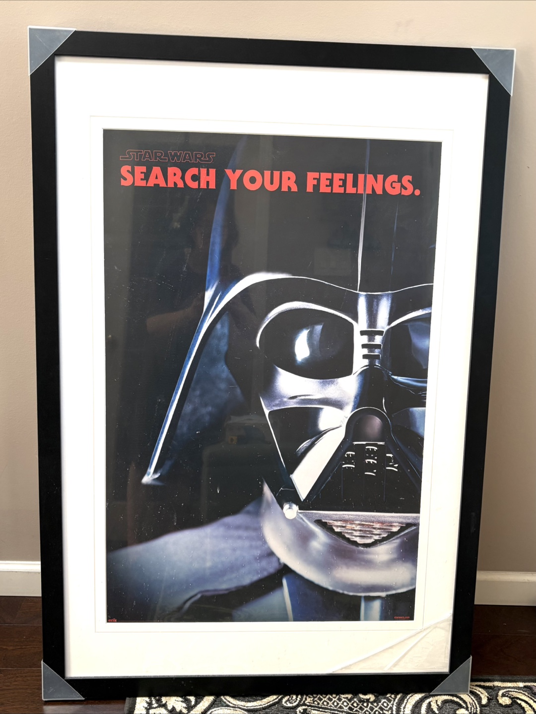 Huge Star Wars Darth Vader Search Your Feelings Framed Poster - photo 2