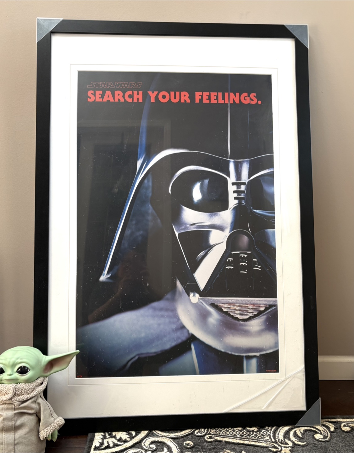 Huge Star Wars Darth Vader Search Your Feelings Framed Poster