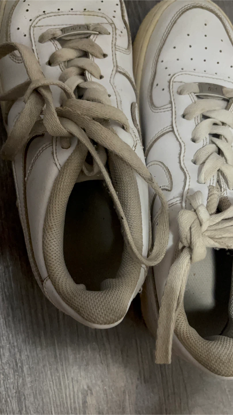 White Nike Air Force 1 sneakers