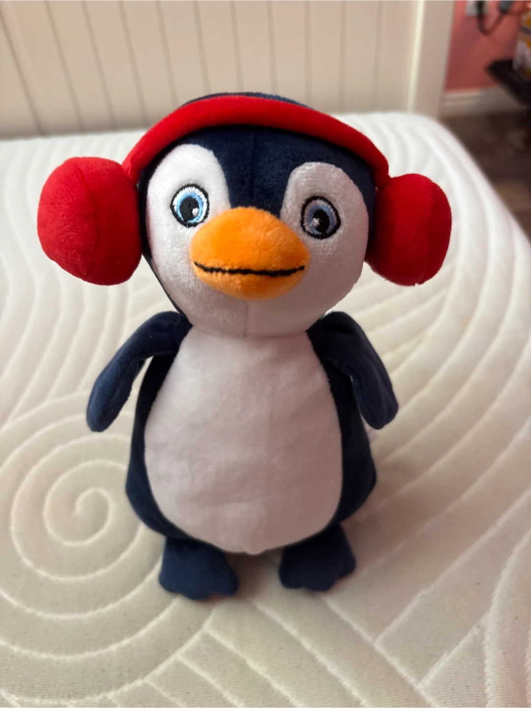 Plush Penguin with Earmuffs