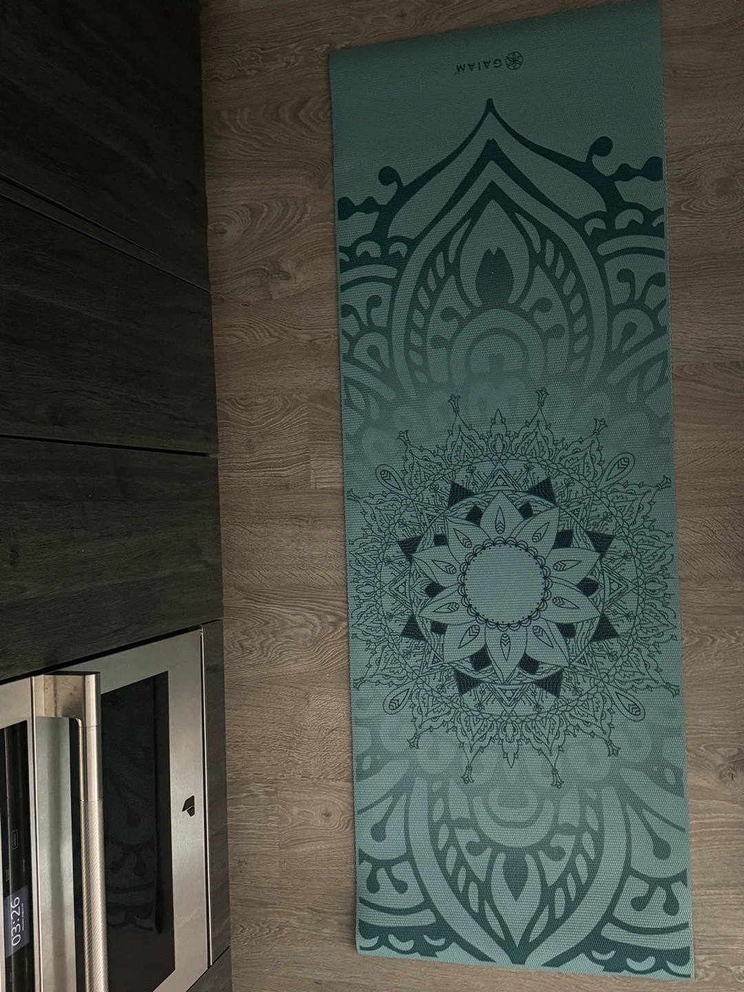 Gaiam Teal Mandala Yoga Mat