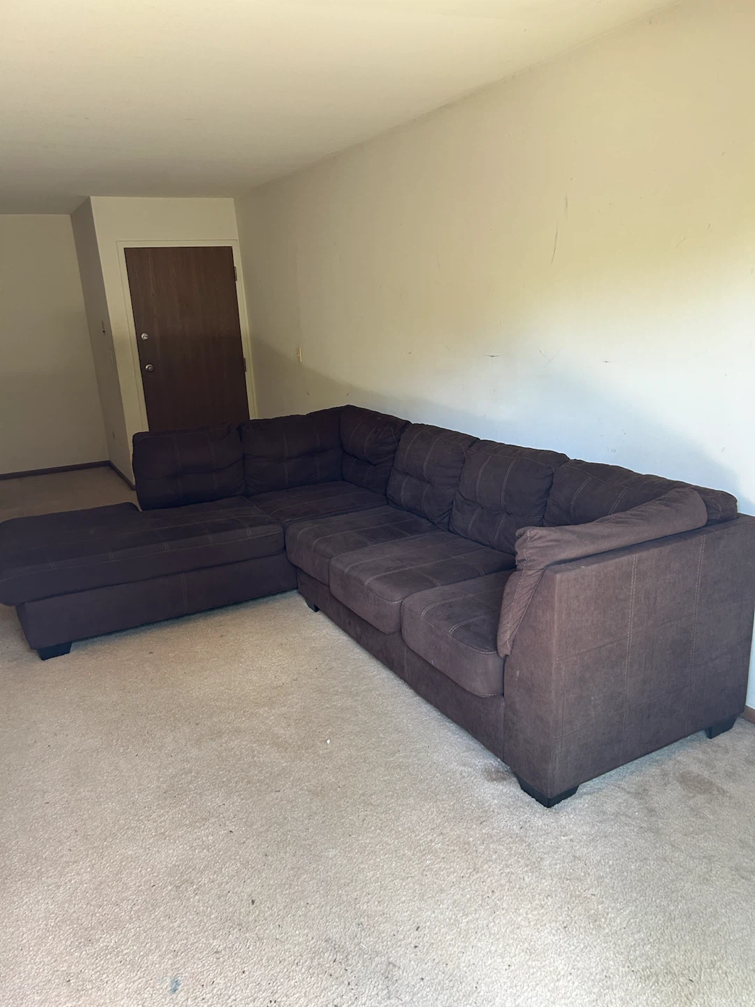 Chocolate brown, extra large sectional - photo 2