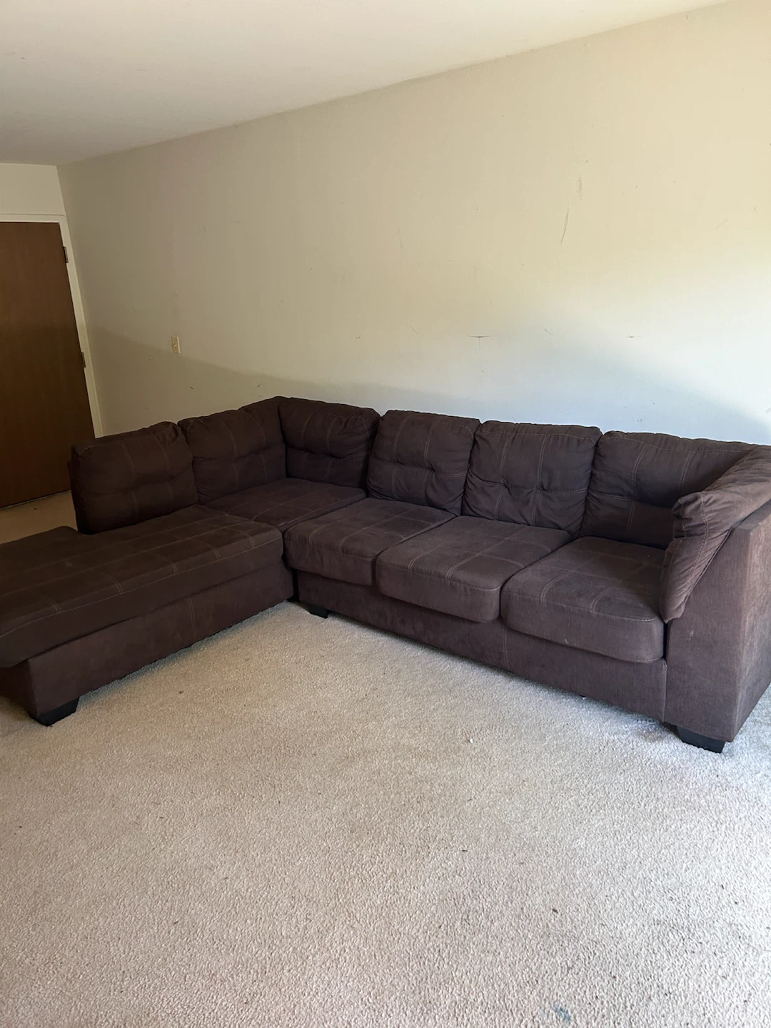 Chocolate brown, extra large sectional - photo 3