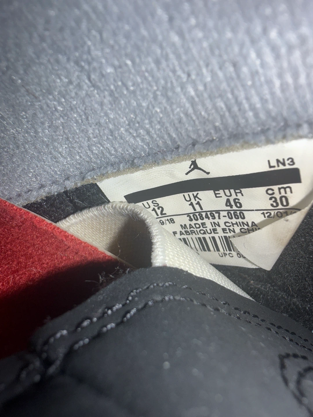 Nike Air Jordan 4 Retro Black Red US 12 - photo 4