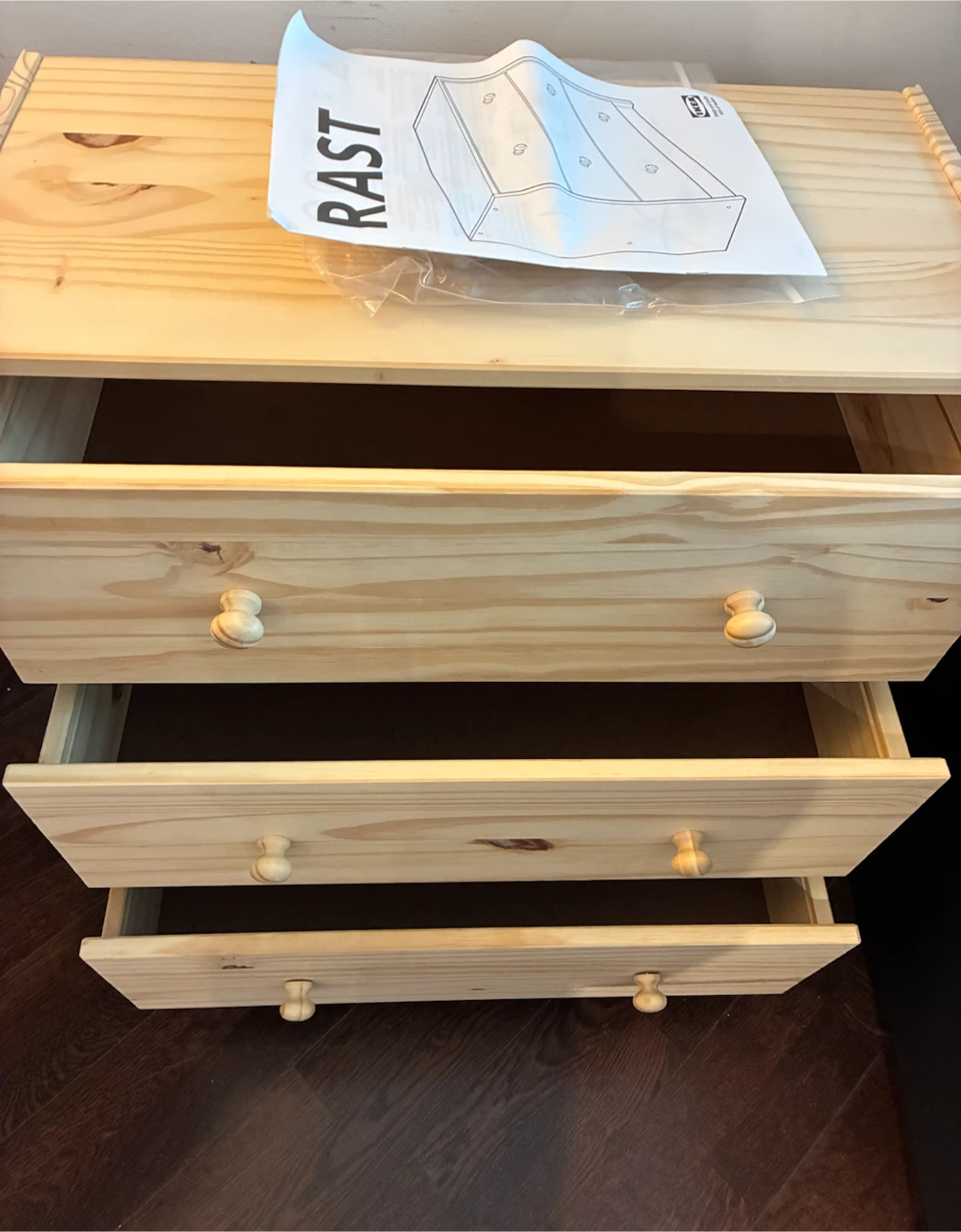 IKEA RAST 3-drawer chest in pine - photo 2