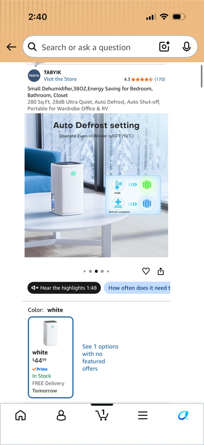 38OZ  Dehumidifier - White - photo 4