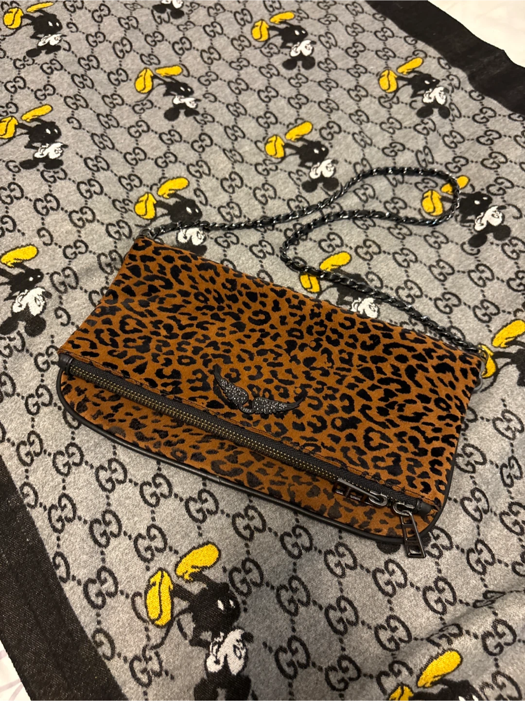 Zadig & Voltaire Leopard Print Rock Clutch - photo 2