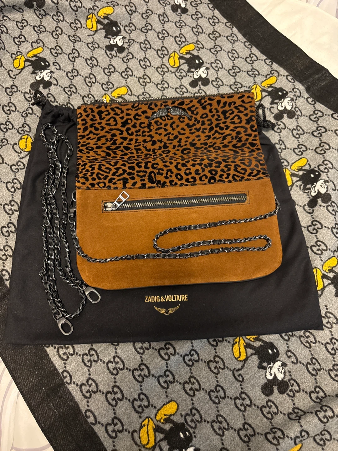 Zadig & Voltaire Leopard Print Rock Clutch - photo 4