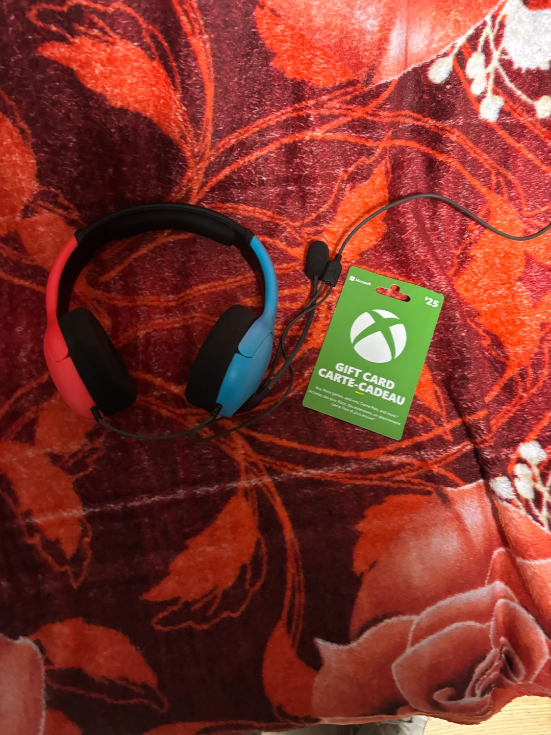 Nintendo headset and 25$ xbox gift card