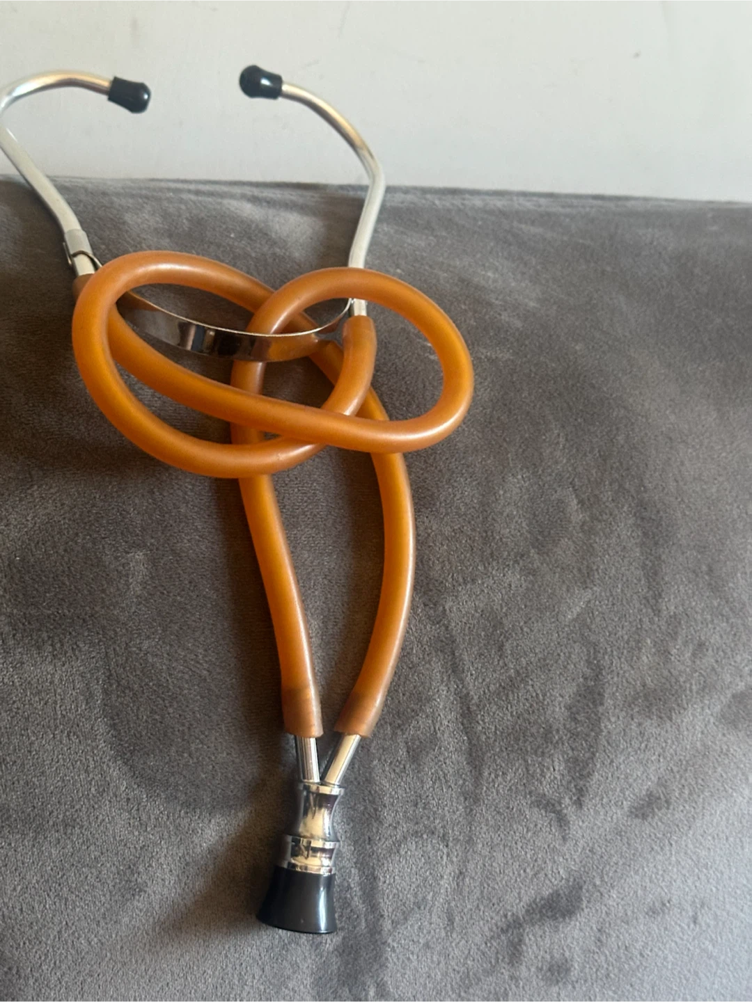 Vintage Ford-Bowles Orange Stethoscope - Mint