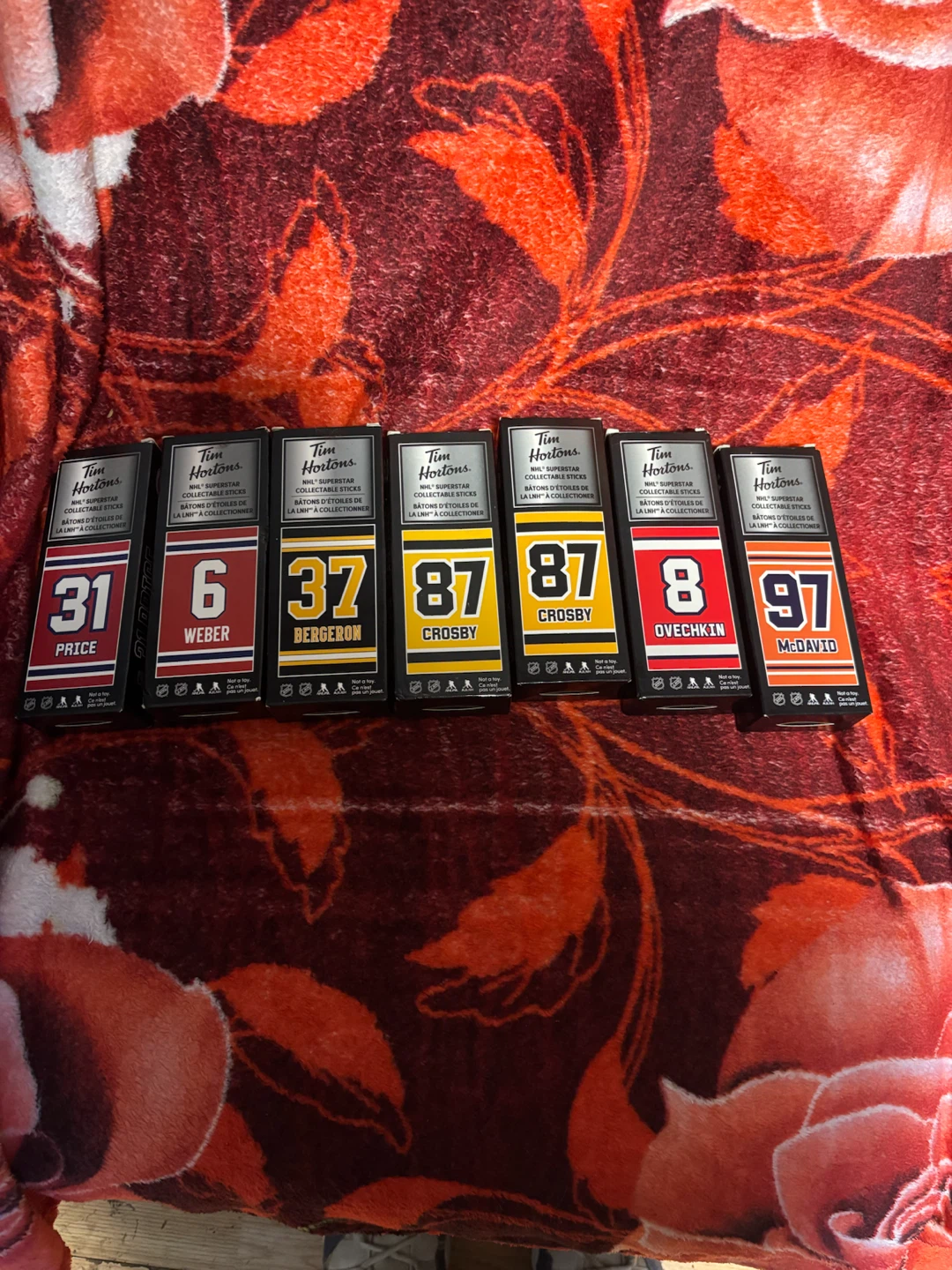 Tim Hortons NHL Superstar Collectable Sticks Set