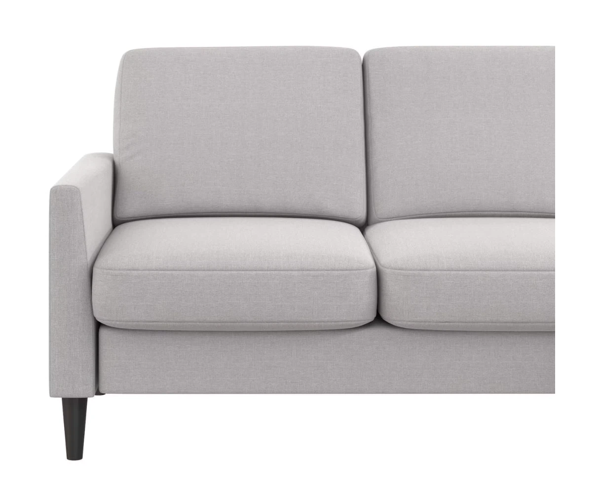 Light grey sectional sofa with chaise