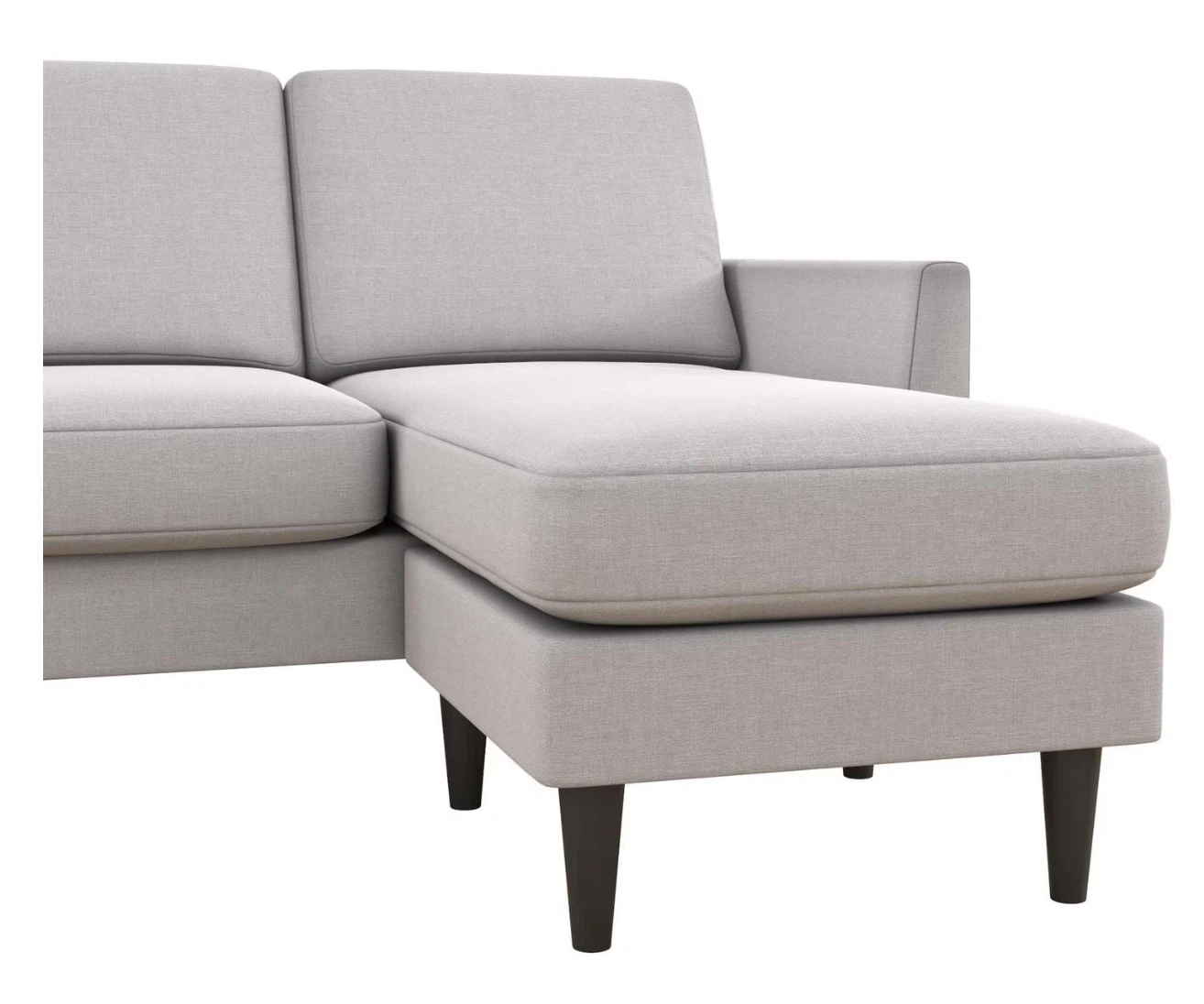 Light grey sectional sofa with chaise - photo 4