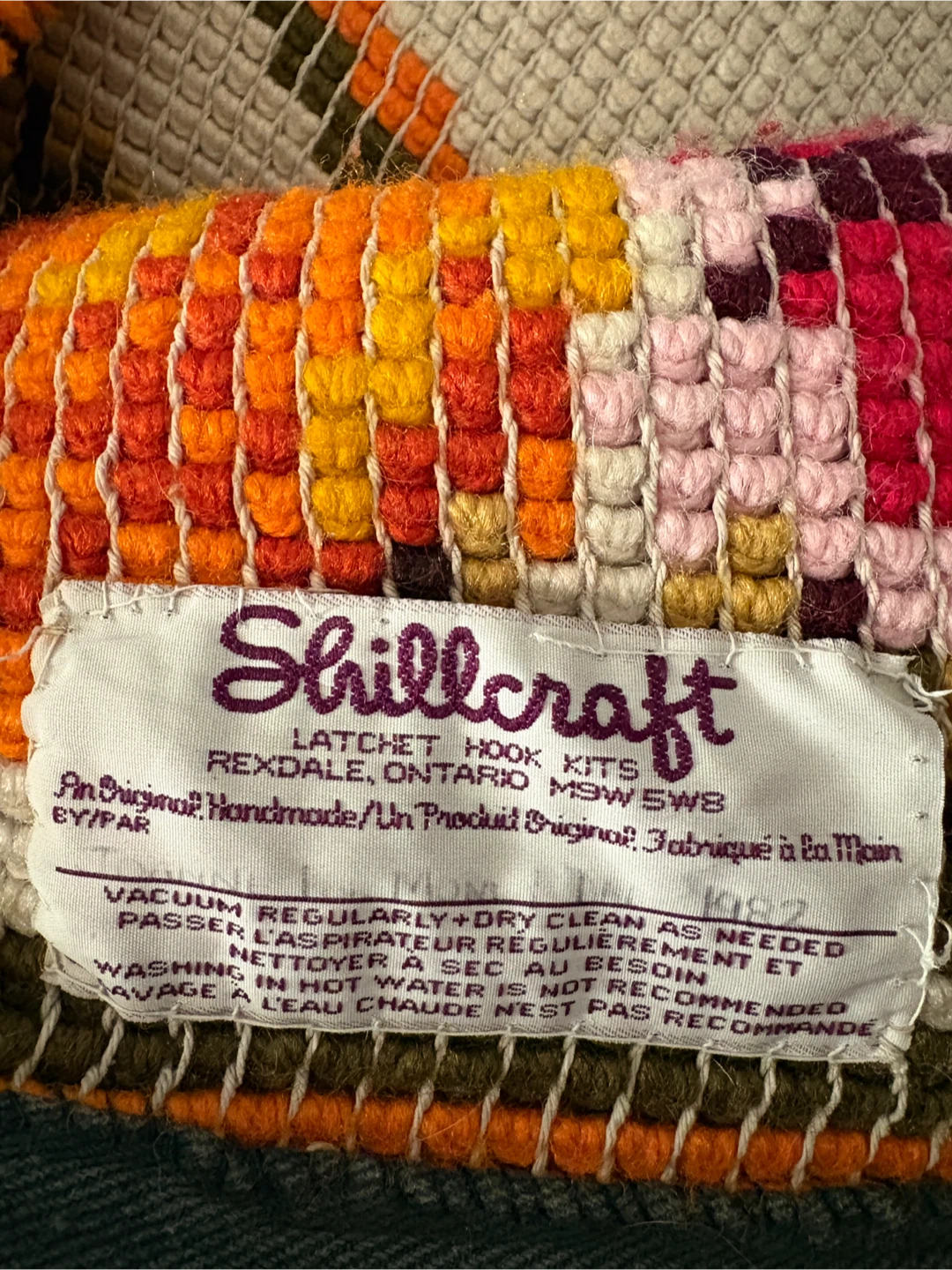 Shillcraft Floral Latch Hook Handmade Rug - photo 2