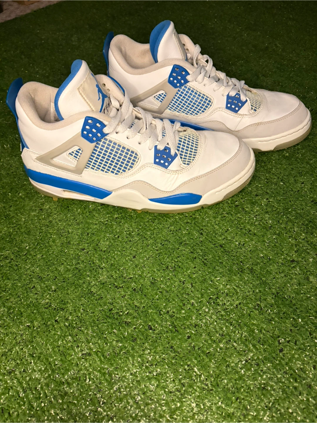 Air Jordan 4 G Military Blue Golf Shoes Size 10