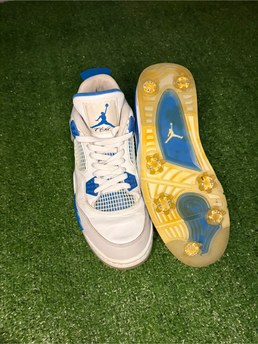 Air Jordan 4 G Military Blue Golf Shoes Size 10 - photo 3