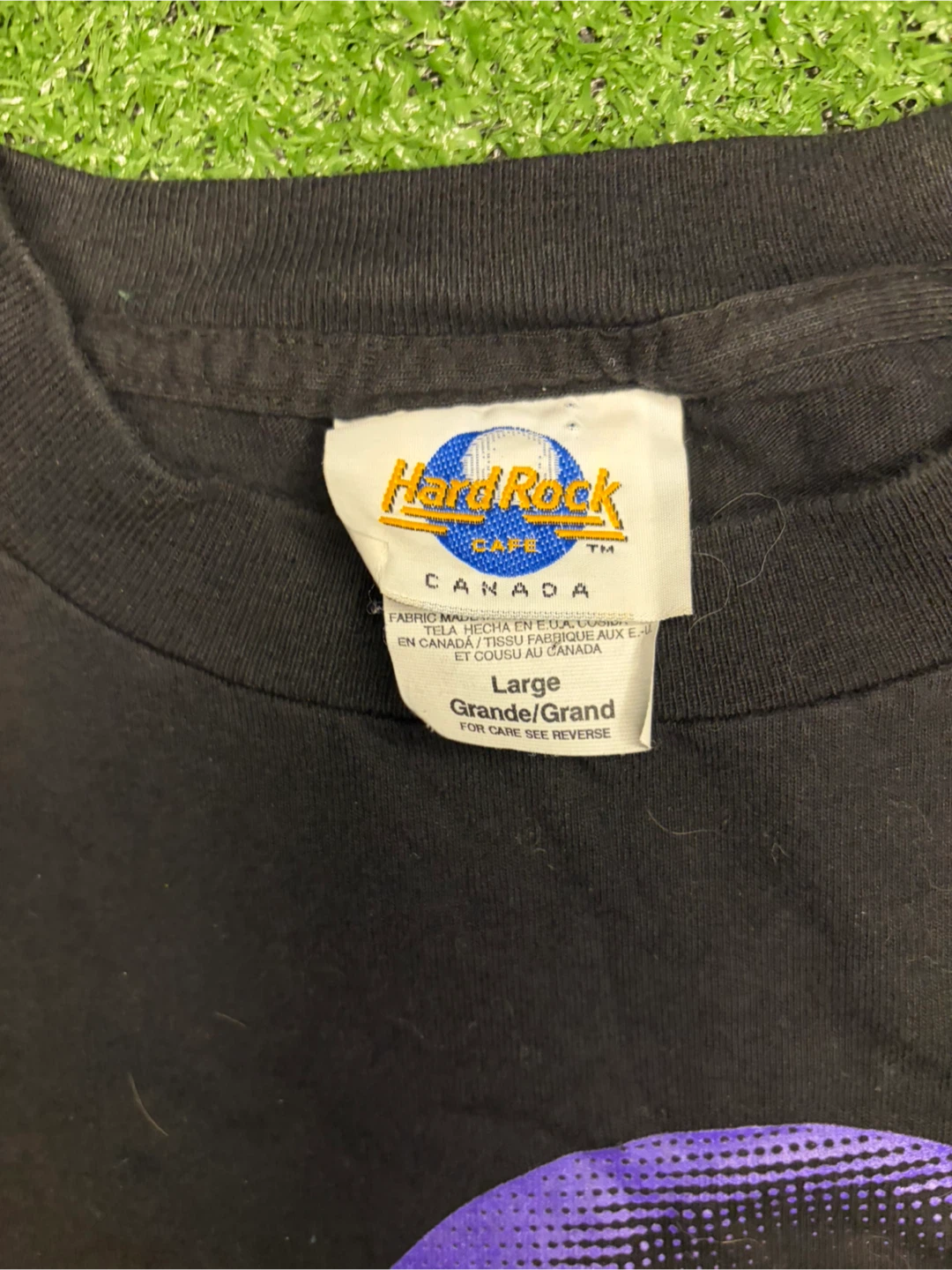 Vintage 1989 Hard Rock Cafe Calgary T-Shirt Large Black - photo 3
