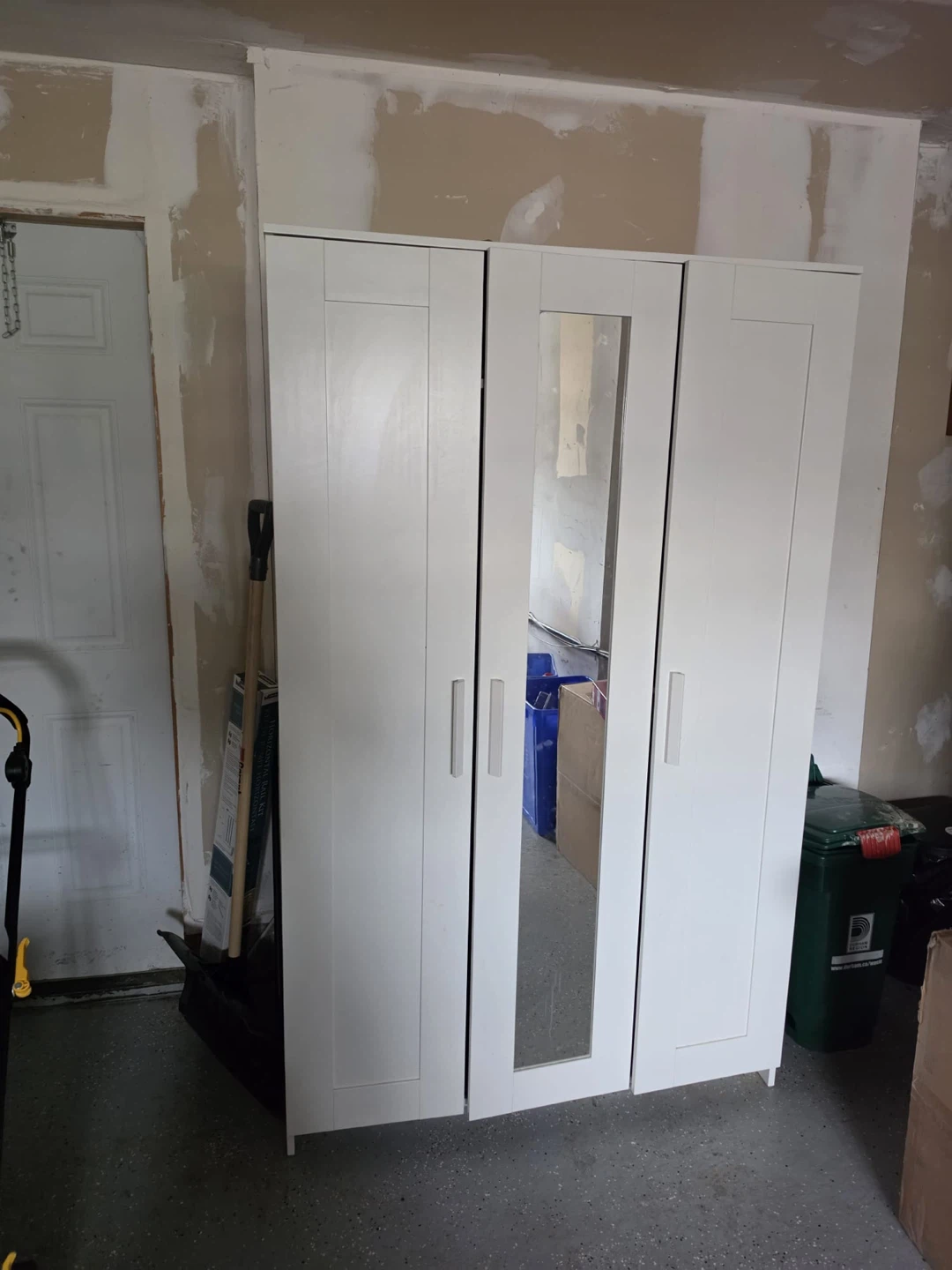 IKEA BRIMNES Wardrobe with 3 Doors, White