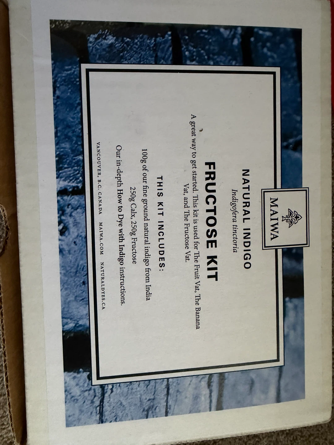 Maiwa Indigo Natural Dye and Earth Pigments Kit