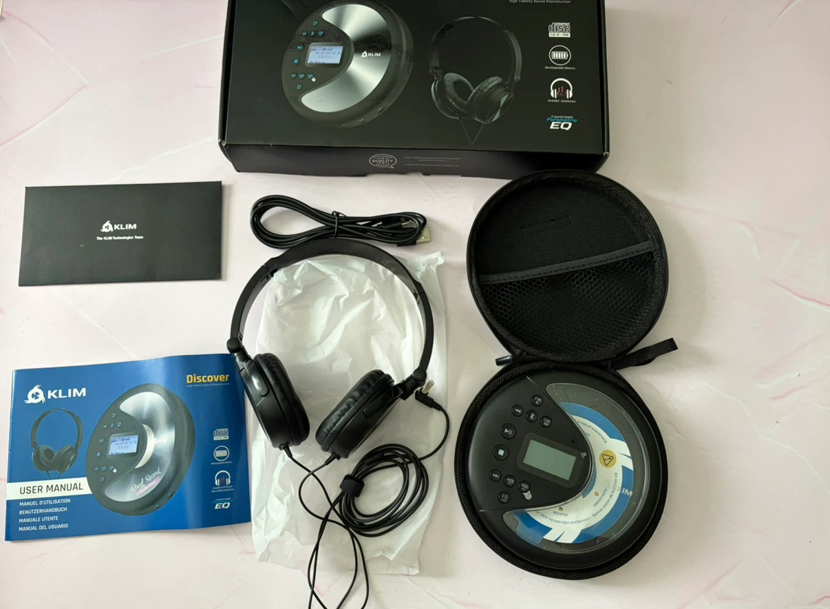 New KLIM Discover with Headphones Portable CD Player - photo 2