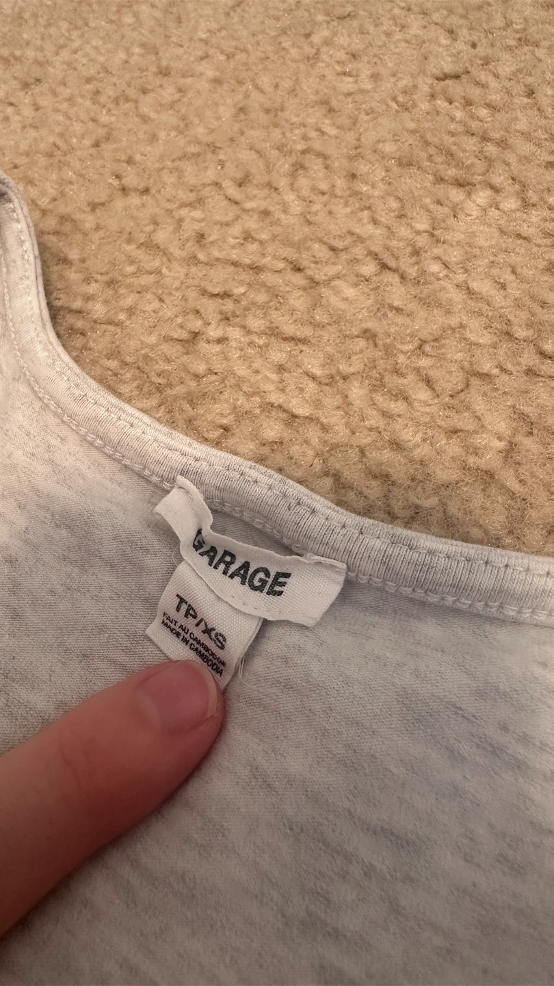 Light Grey Garage Square Neck Tee XS - photo 2