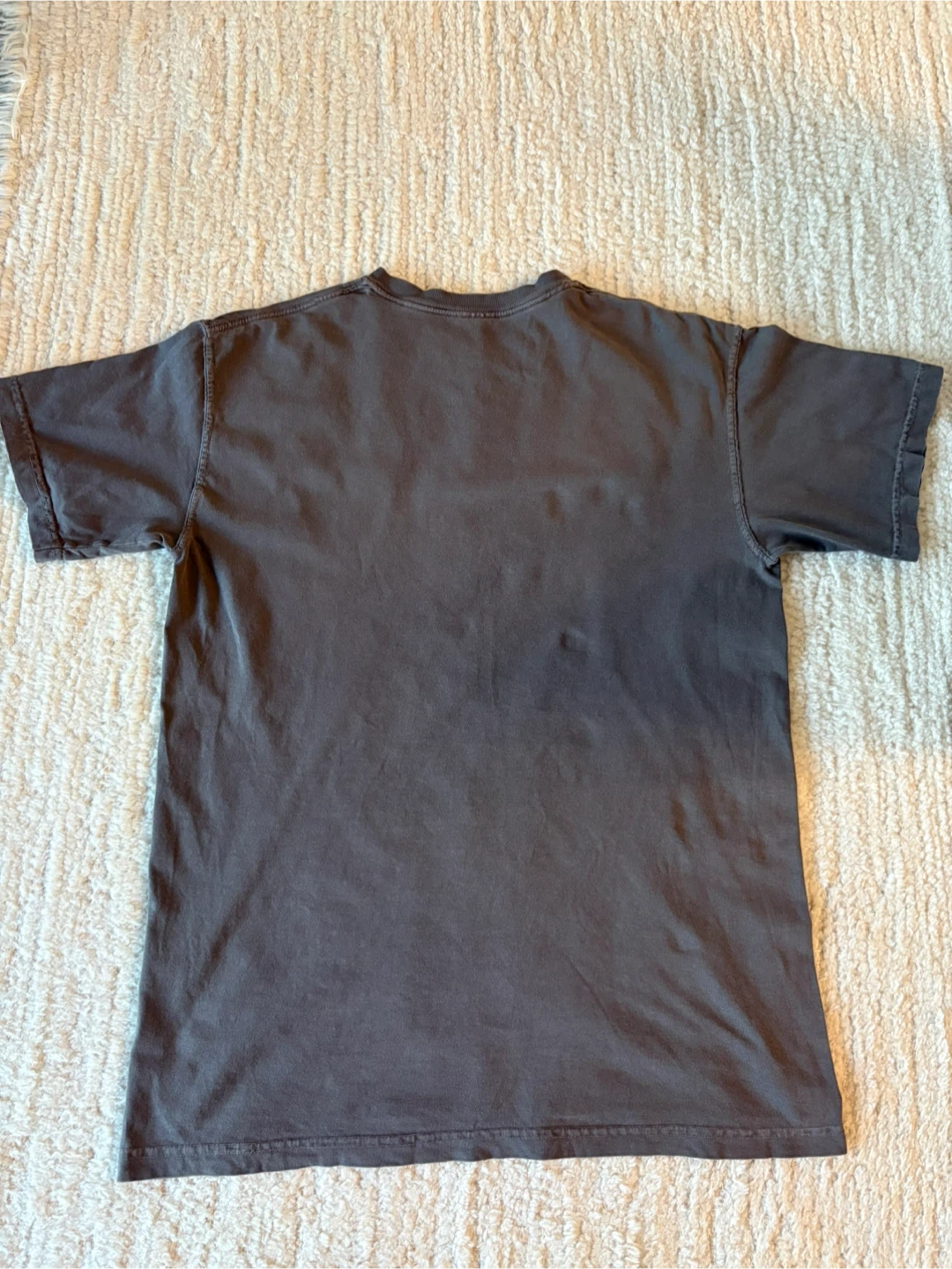 VINTAGE Saint Laurent Paris logo t-shirt in taupe brown - photo 4