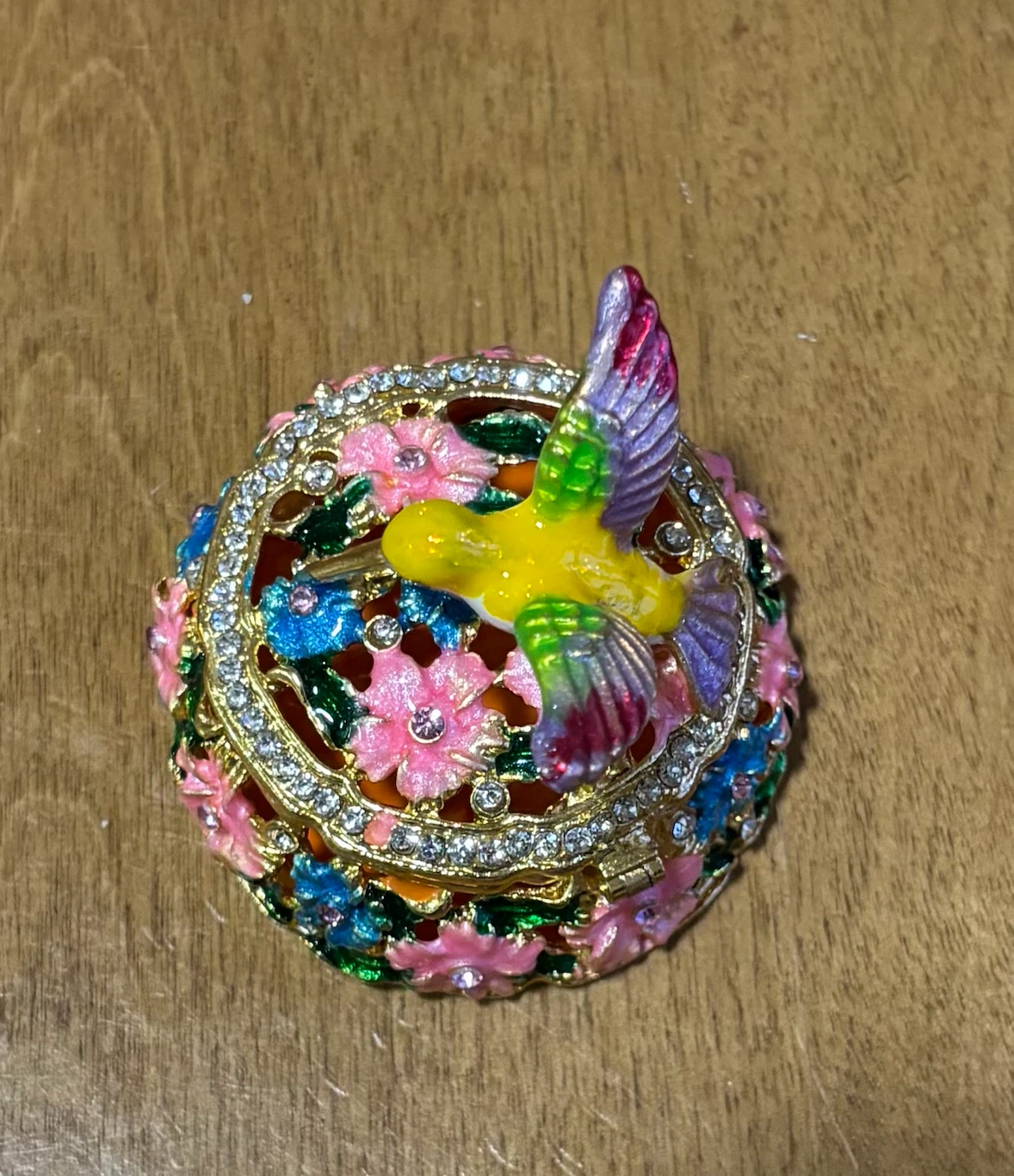 NEW-CLEARANCE-Decorative Trinket Box with Hummingbird - photo 2