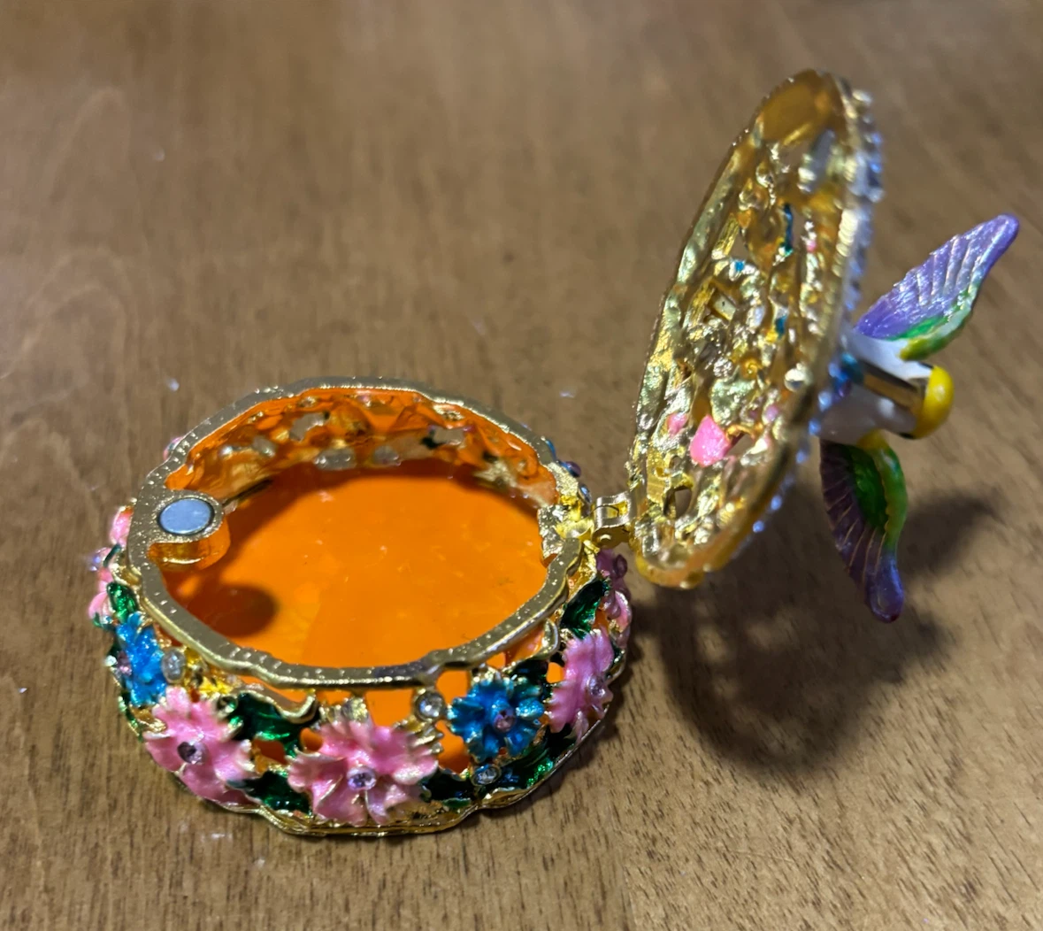 NEW-CLEARANCE-Decorative Trinket Box with Hummingbird - photo 3