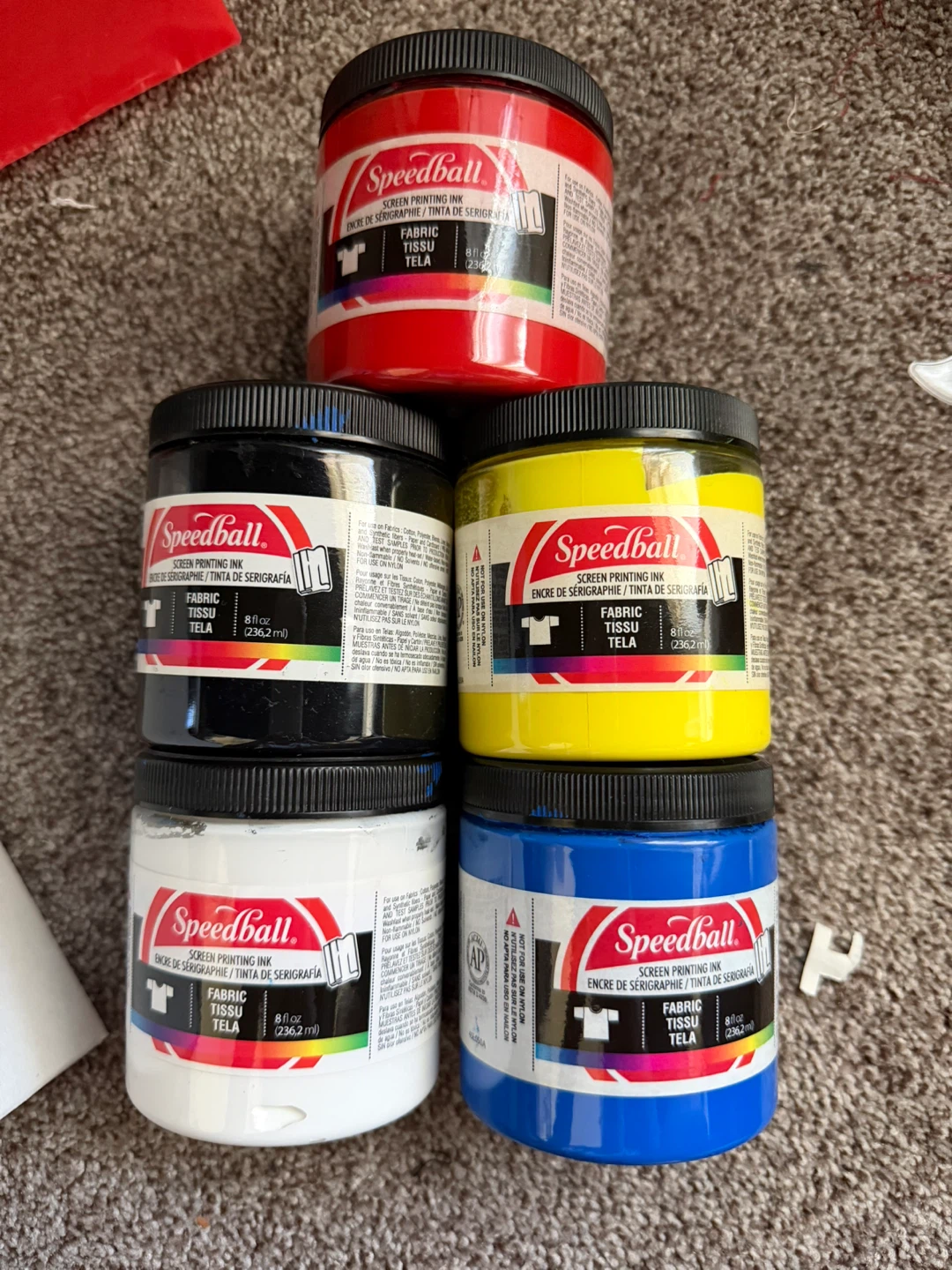 Speedball Fabric Screen Printing Ink Set 8oz