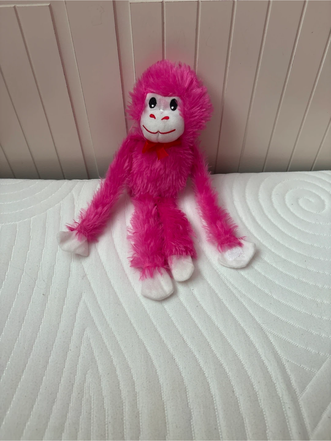 Pink Plush Monkey
