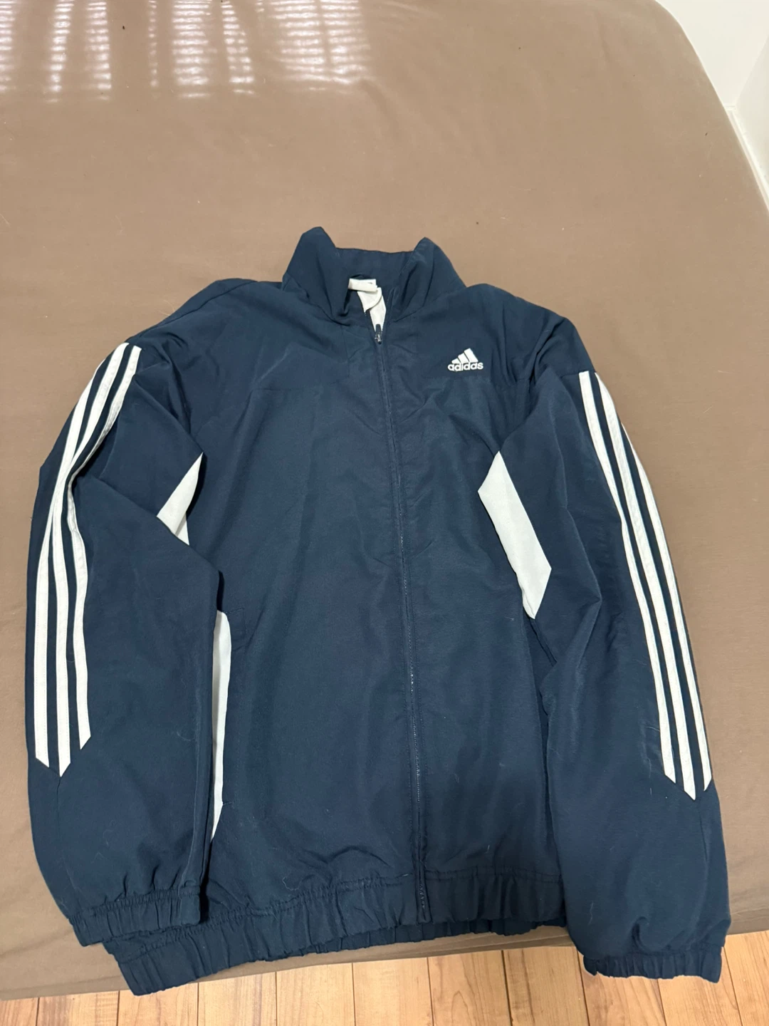 Adidas Navy Blue Windbreaker Jacket