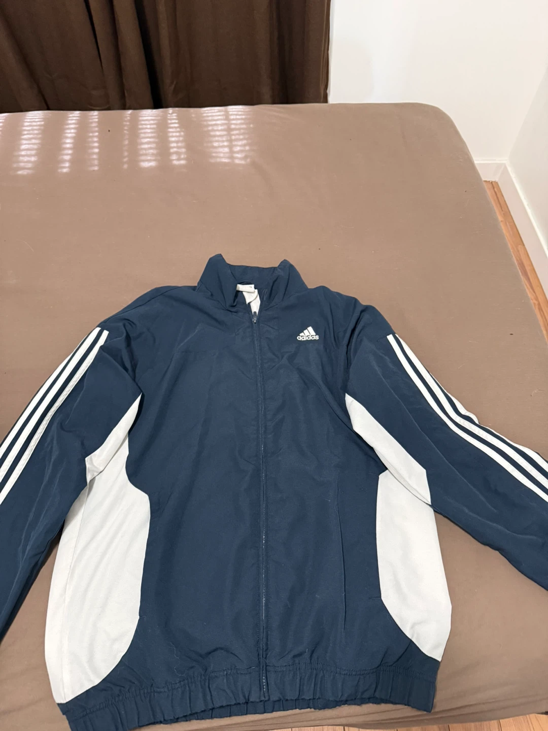 Adidas Navy Blue Windbreaker Jacket - photo 2