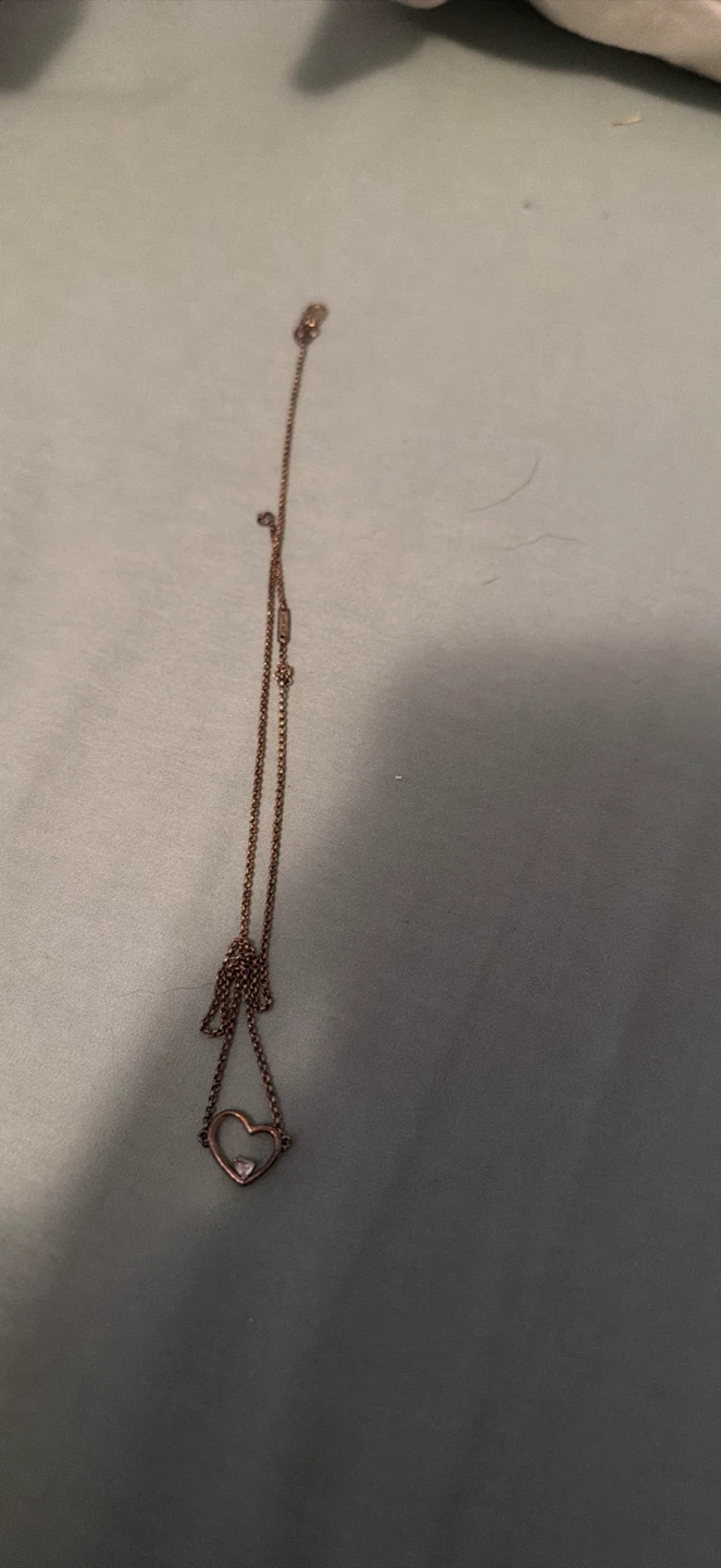 Pandora heart necklace tarnished