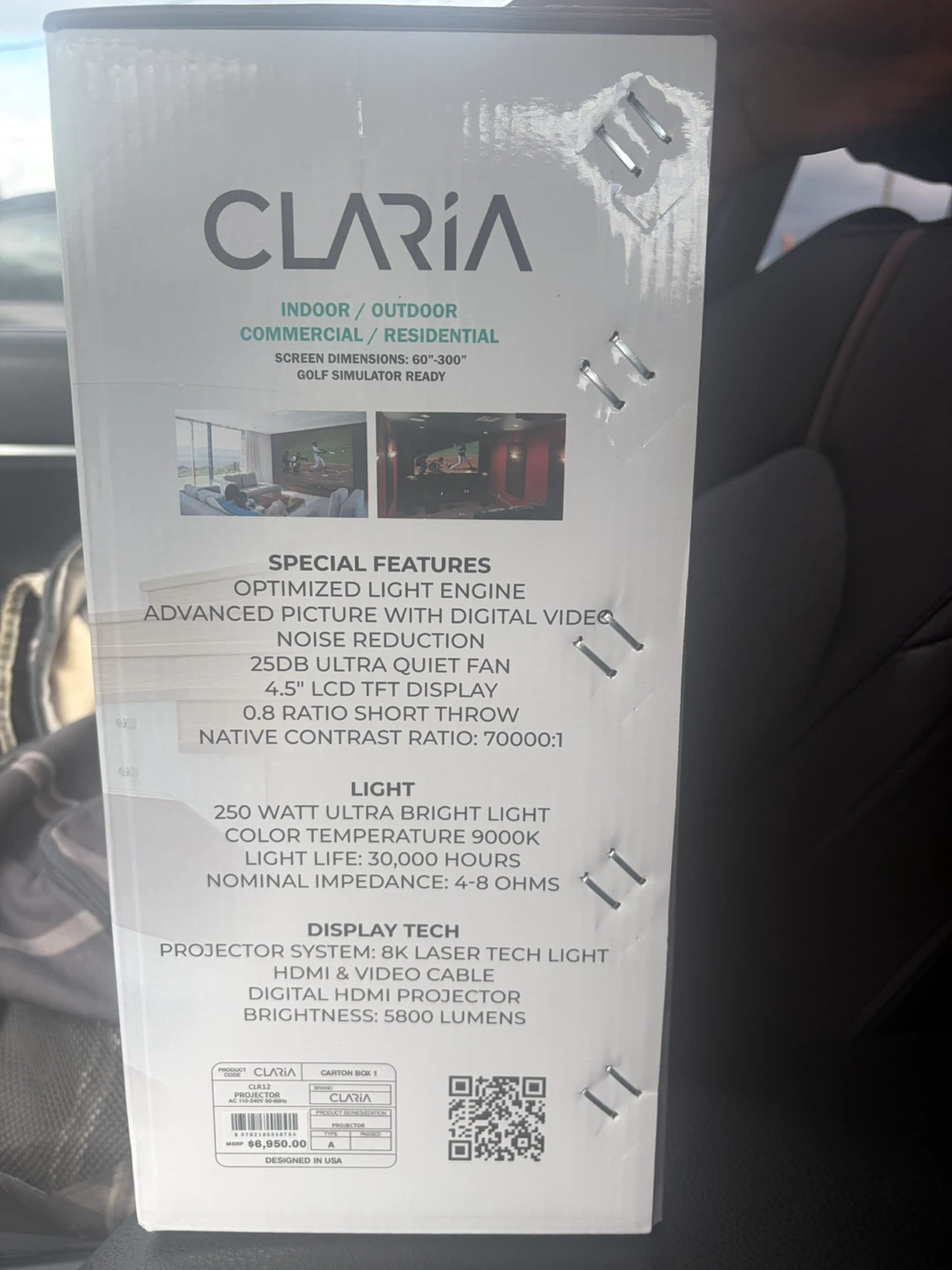 CLARIA CLR12 Rhayon Series 8K Laser Tech Projector - photo 3