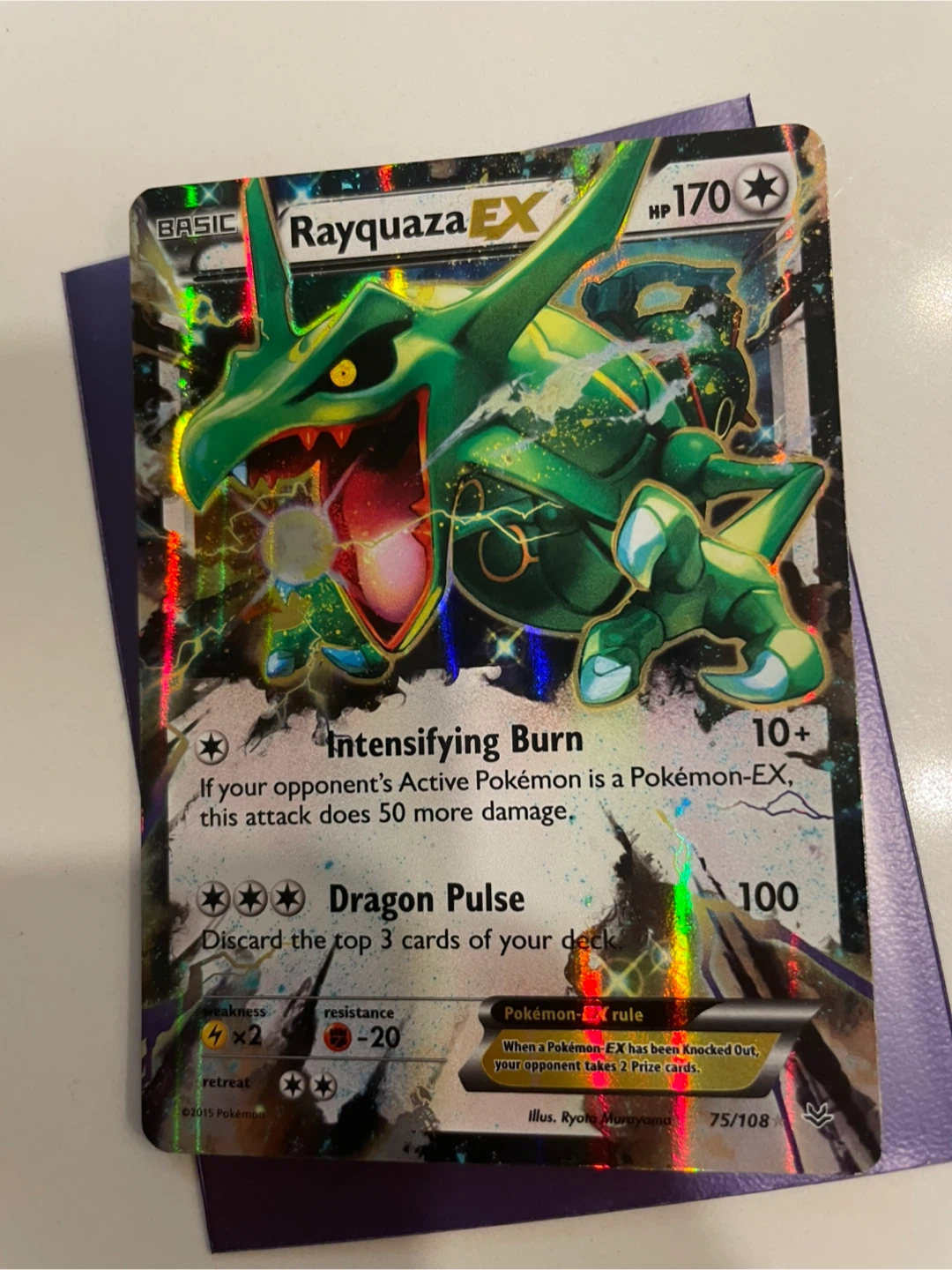 Roaring Skies Rayquaza EX 75/108 NM