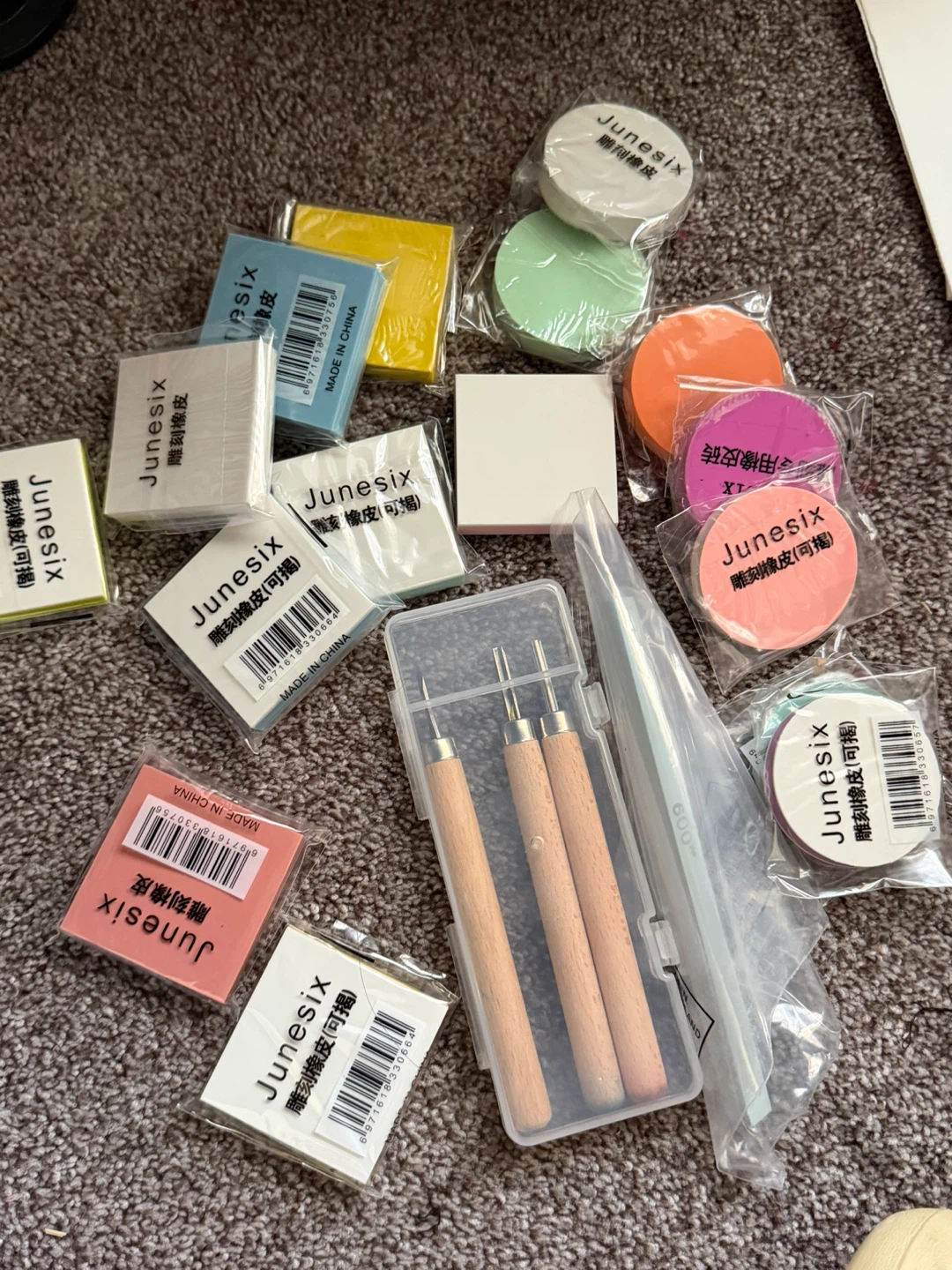 Junesix Rubber Stamp Carving Kit