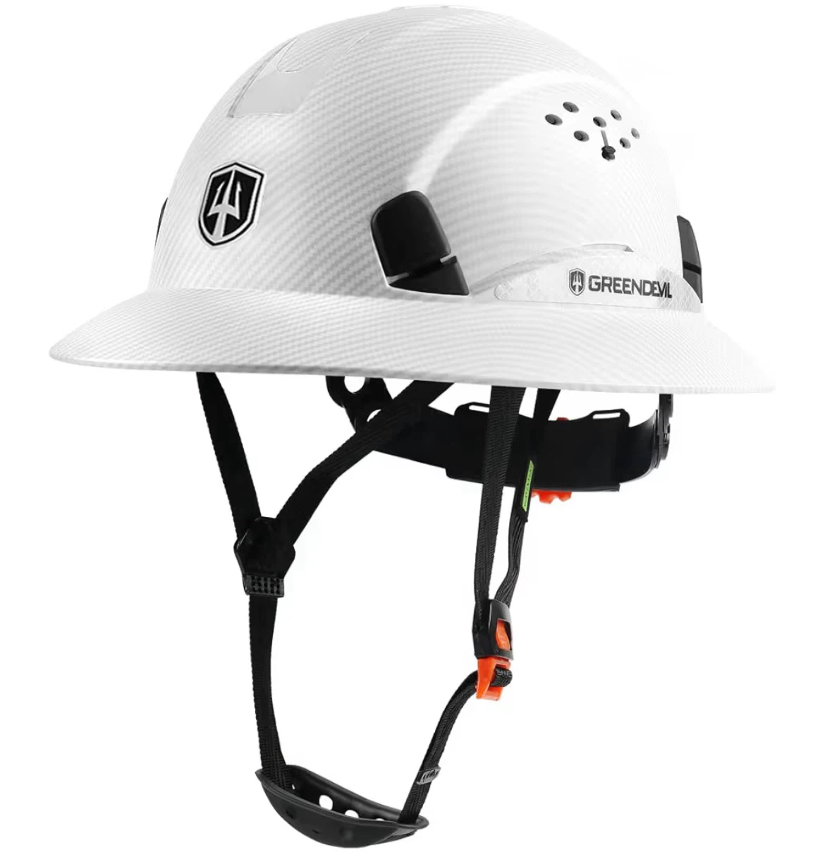 GreenDevil White Full Brim Hard Hat - photo 4