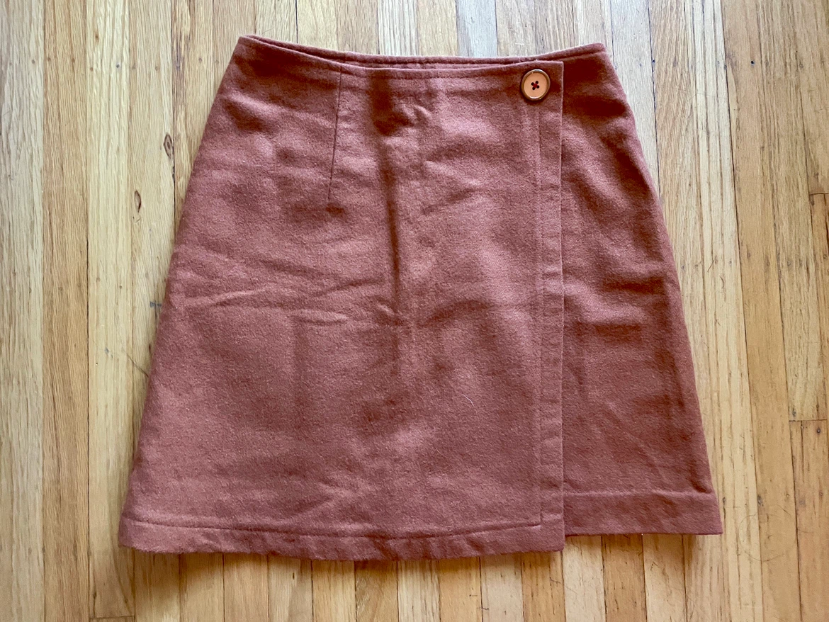Terracotta wrap skirt - photo 2