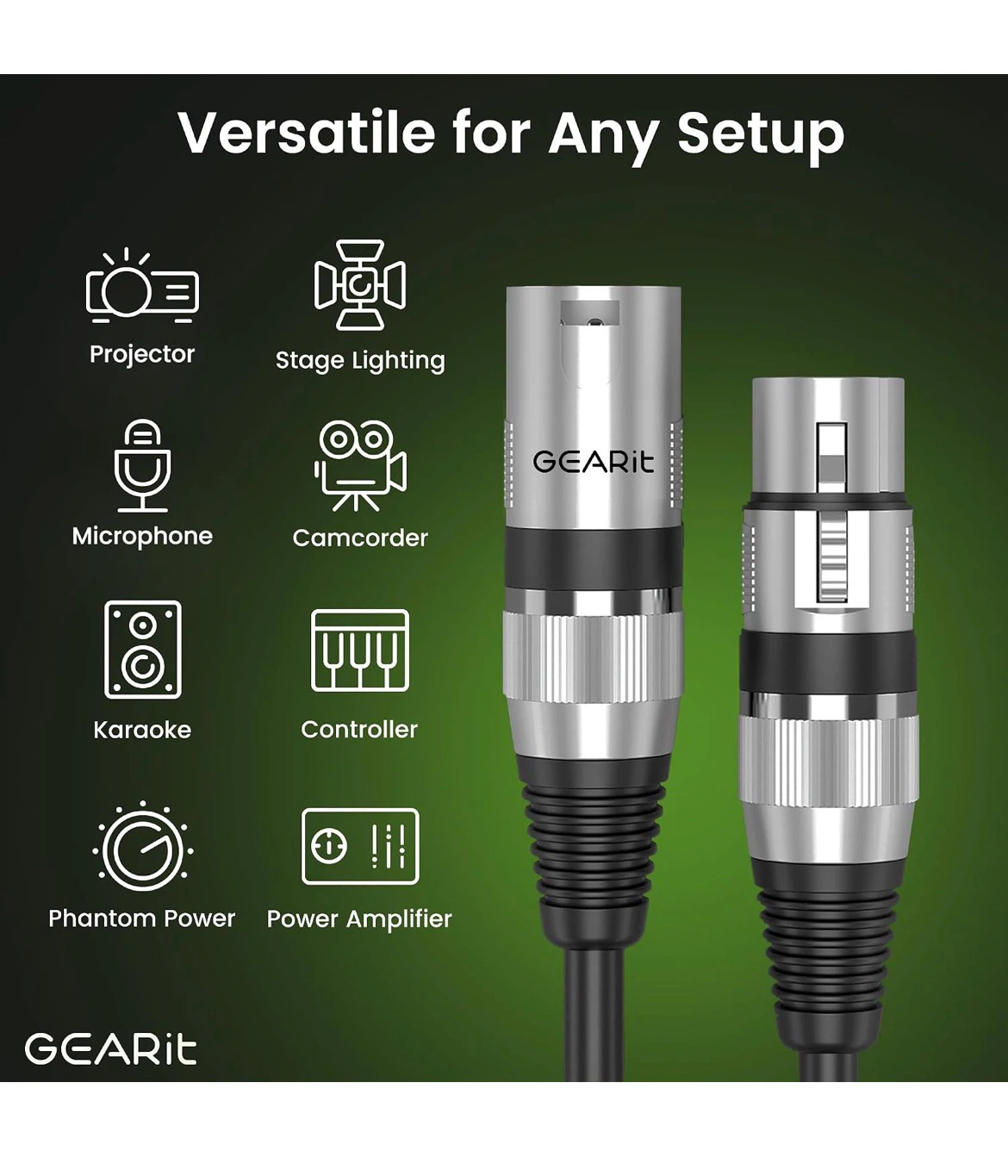 GearIT 100ft DMX Stage Lighting Cable 2 Pack - photo 3