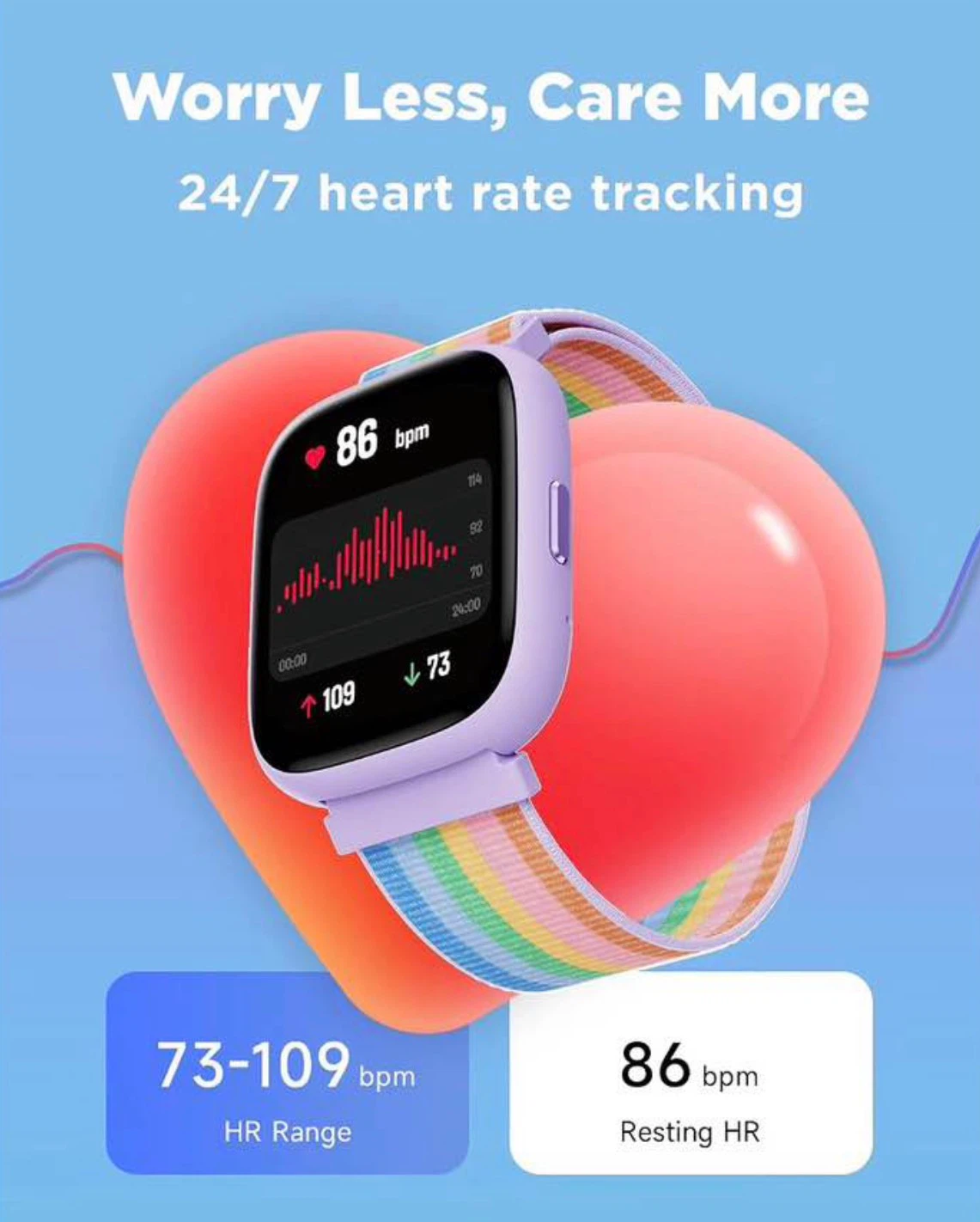Kids, 1.8" Fitness Tracker Watch with Pedometer - photo 5