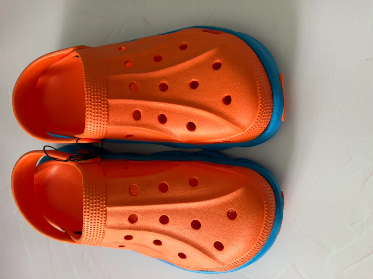 New US Men’s 9-9.5/US Women’s 10.5-11 Orange and Blue Clogs - photo 2